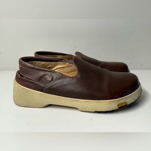 FOOTPRINTS SLINGBACK BIRKENSTOCK SHOES COMFORT CLOSED TOE BROWN CLOG EU 37 US 6